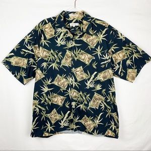 Vintage Pierre Cardin Hawaiian Tropical Cotton Shirt sz XL